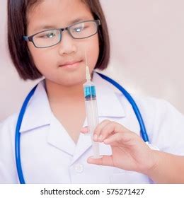 Cute Asian Little Girl Doctor Coat Stock Photo 2415222157 | Shutterstock