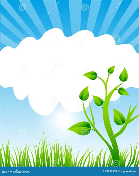 Nature Border Frame stock illustration. Illustration of grass - 43190358