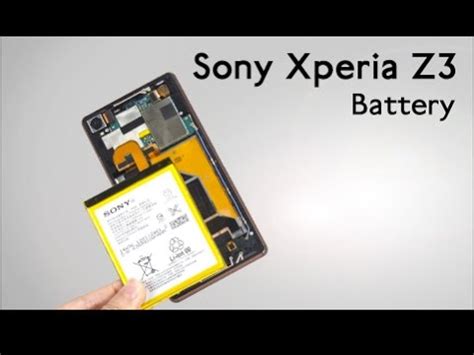 Sony Xperia Z3 Battery Disassemble - YouTube