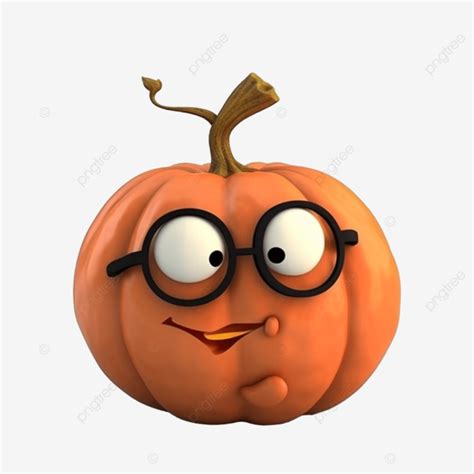 Halloween Pumpkin Eyes 3d Cartoon, Halloween, Pumpkin, Stereoscopic PNG ...