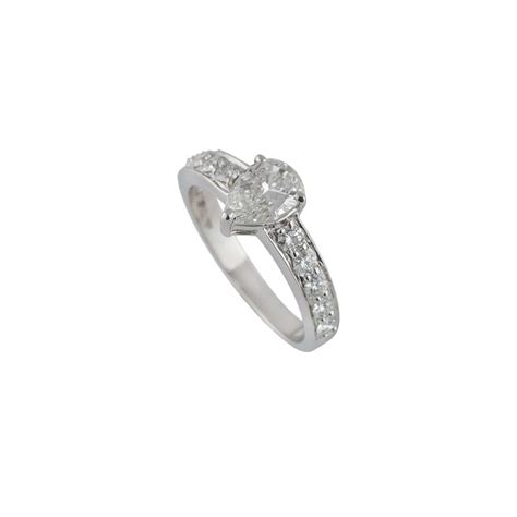 18k White Gold Diamond Ring 1.18ct | Rich Diamonds