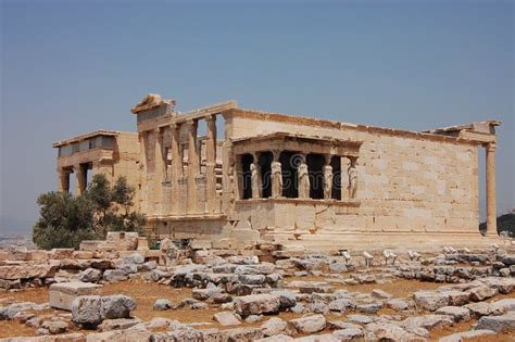 The Erechtheum stock photo. Image of landmark, white - 13812472