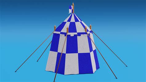 3D Medieval Pavilion Tent - TurboSquid 1863954