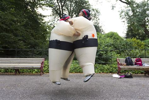 The Sumo Run in Battersea Park, London