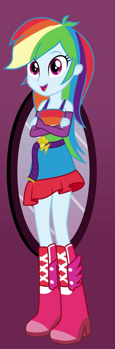 Equestria Girls - Rainbow Dash by Liggliluff on DeviantArt