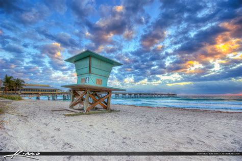 Dania Beach Pier Smooth Ocean Wave | HDR Photography by Captain Kimo