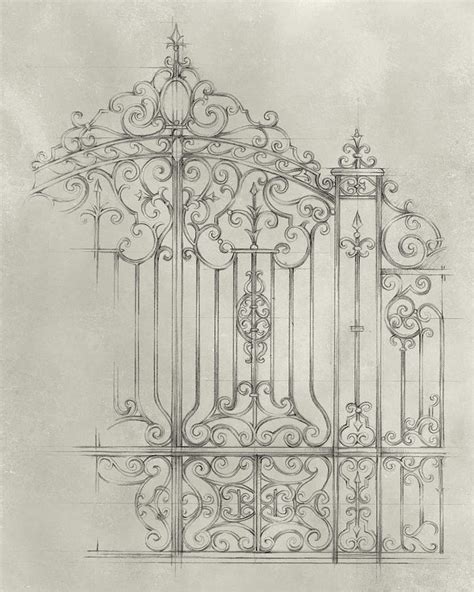 Iron Gate Design II Painting by Ethan Harper - Fine Art America