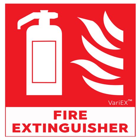 Business & Industrial Fire Extinguisher Sign 9 x 3" Fire Exit Fire Safety Signs White and Red ...