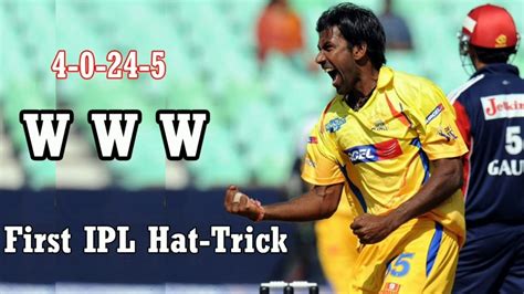 Lakshmipathy Balaji 1st man took hat-trick wicket in IPL | #OnThisDayIPL | First IPL Hat trick ...