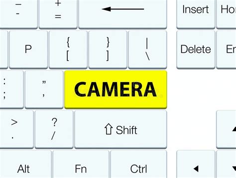 Camera Yellow Keyboard Button Stock Illustration - Illustration of text, keyboard: 105902011