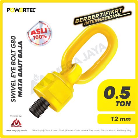 Swivel Eye Bolt Powertec: Cek Spesifikasi dan Ukurannya di sini!