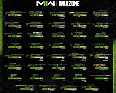 Probable list of weapons that will be available in Warzone 2 & MW2 (based on rumors). Modern ...