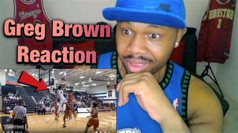 BEST HIGH SCHOOL HIGHLIGHTS EVER!? Greg Brown Official Senior Season Mixtape! 🔥 | Reaction - YouTube