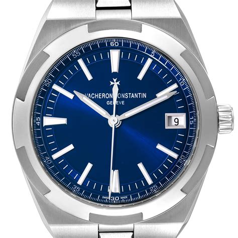 Vacheron Constantin Overseas Blue Dial Steel Mens Watch 4500V Unworn ...