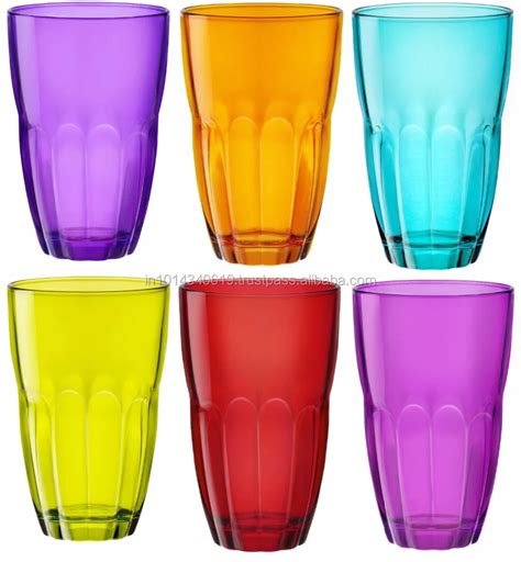 colored drinking glasses