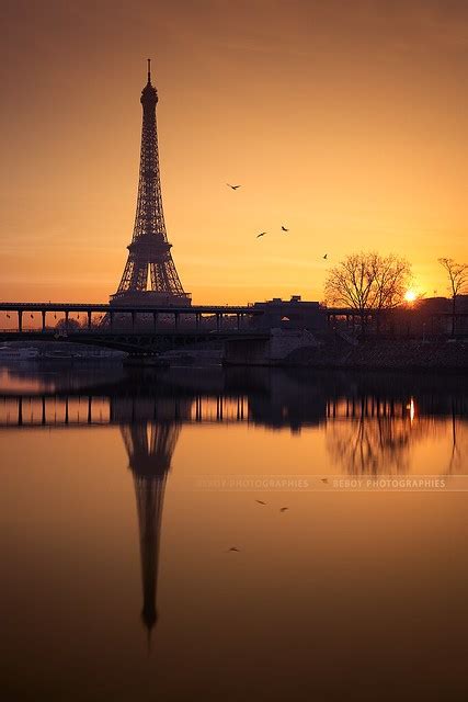 Eiffel tower at sunrise | Flickr - Photo Sharing!