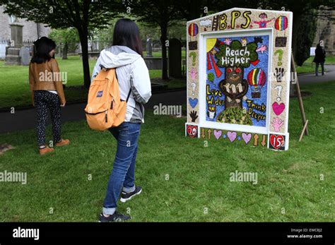 Tideswell Well Dressing 2015 Stock Photo - Alamy