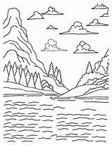 Serene Lake Coloring Pages  Dive Into Tranquil Waters sketch template