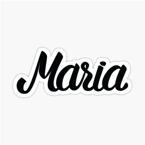 "Maria My Name Is Maria" Sticker for Sale by ProjectX23 | Redbubble