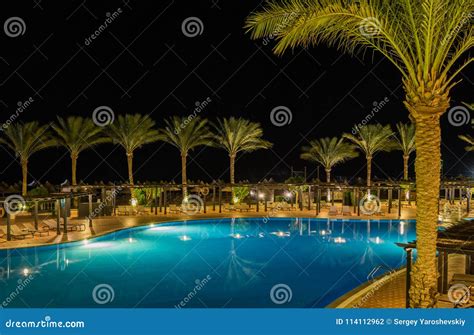 Night View of the Hotel Jaz Belvedere Resort Editorial Photography ...