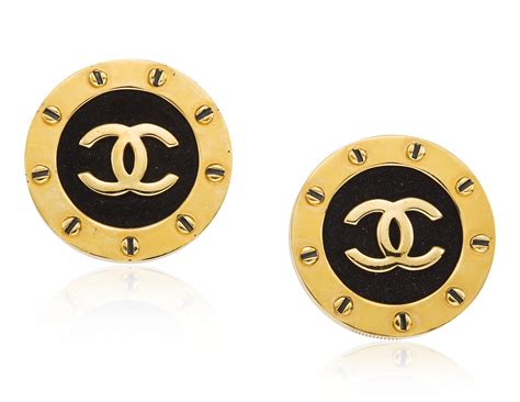 UNSIGNED CHANEL FABRIC LOGO EARRINGS, | Christie’s