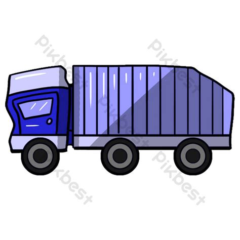 Blue Truck Drawing Illustration PNG Images | PSD Free Download - Pikbest