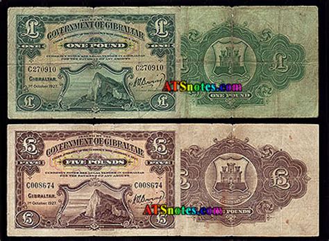 Gibraltar banknotes - Gibraltar paper money catalog and Gibraltarian currency history