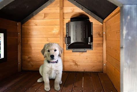 Dog House Heater and Cooler keeps dog warm or cool.