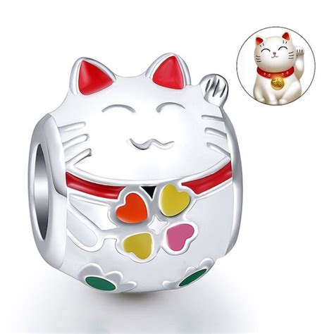 Lucky Cat Charm - Etsy