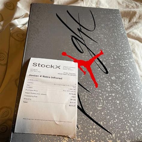 Is this stockx receipt real and are these jordan 4's real? : r/SNKRS