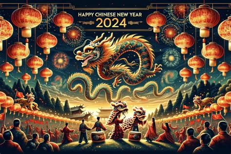 Happy Chinese New Year 2024 Wallpaper Free Download