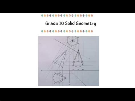 Grade 10 EGD Solid Geometry Page 78(right): Hexagonal Pyramid - YouTube