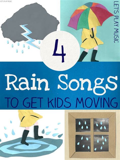 Rainy Day Nursery Rhymes : Songs for a Rainy Day | Preschool weather, Weather theme, Preschool songs