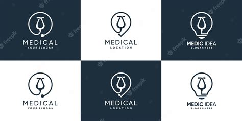 Premium Vector | Medic logo collection with creative element concept premium vector