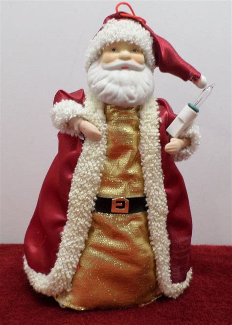 Christmas Tree Topper Porcelain Santa Claus