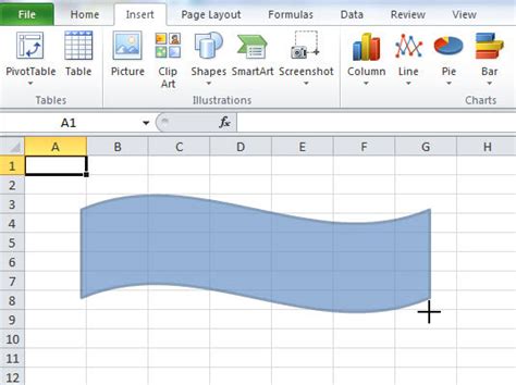 How to Insert Shapes in an Excel 2010 Worksheet - dummies