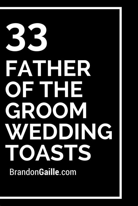 33 Father of the Groom Wedding Toasts | Wedding toasts, Wedding speech, Best wedding speeches