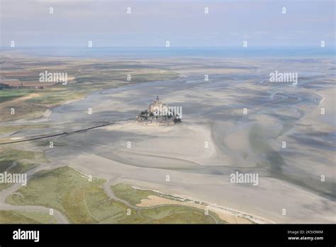 Aerial view of the Mont Saint Michel bay Stock Photo - Alamy