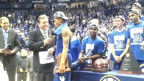 Kentucky Basketball SEC Championship Game Awards Ceremony – Basketball Focus