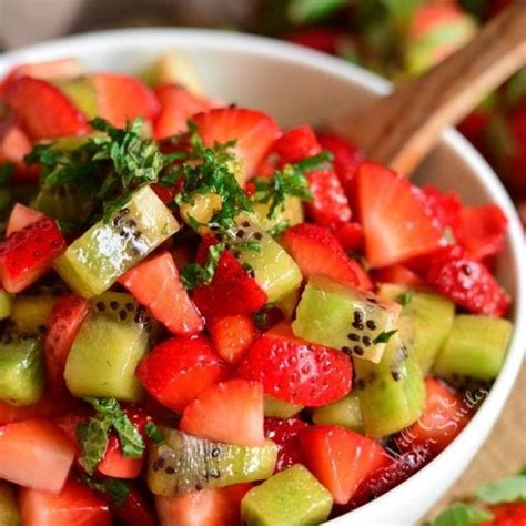 Strawberry Kiwi Fruit Salad - Will Cook For Smiles