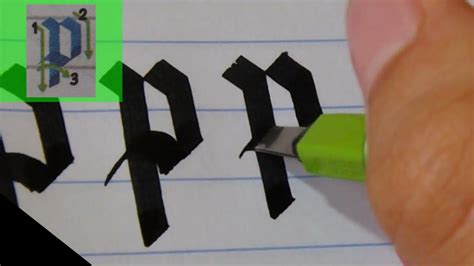 Pilot Parallel Pen review - GOTHIC Calligraphy (lowercase) - YouTube
