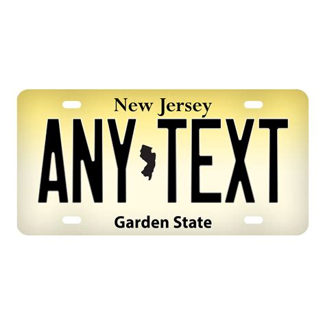 Custom New Jersey License Plate Personalized Name All 50 - Etsy