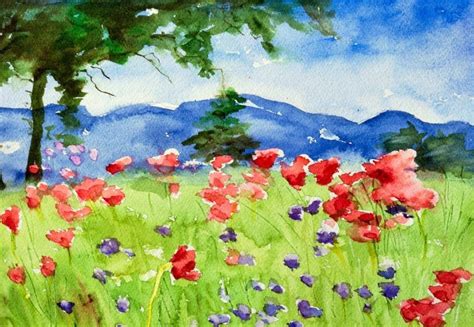 Landscape painting fine art print of my original watercolor