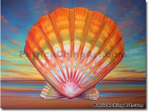 Scallop Shell Painting at PaintingValley.com | Explore collection of Scallop Shell Painting