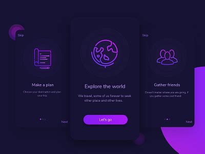 Travel app onboard screen by Tanmoy on Dribbble
