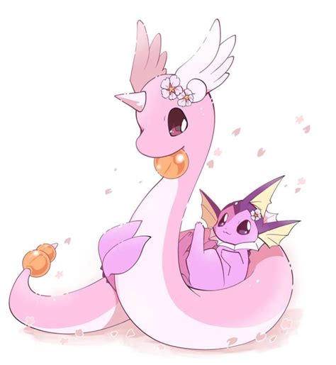 Two cute shiny pokemon.