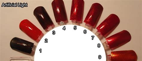 Imperfectly Painted: Red Glitter Comparison Swatches