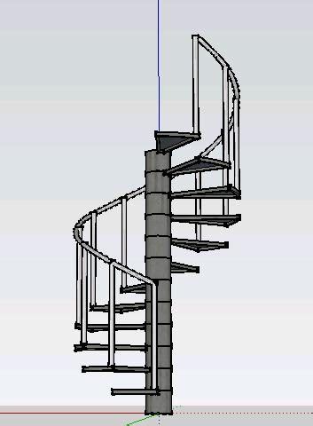 Escalera Caracol 3d En AutoCAD | Librería CAD