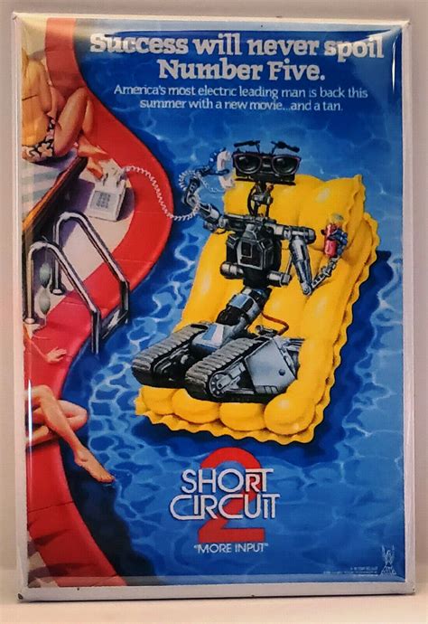 Short Circuit 2 MAGNET 2"x3" Refrigerator Locker Movie Poster | eBay