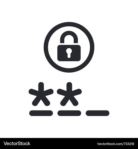 Password icon Royalty Free Vector Image - VectorStock